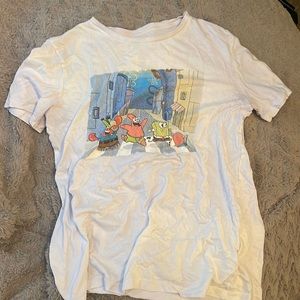 very very little cracking in the picture, white, kids x-large, good condition